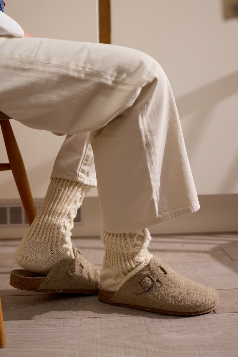 THE ALPINE Cable Socks - MICHAELA BUERGER