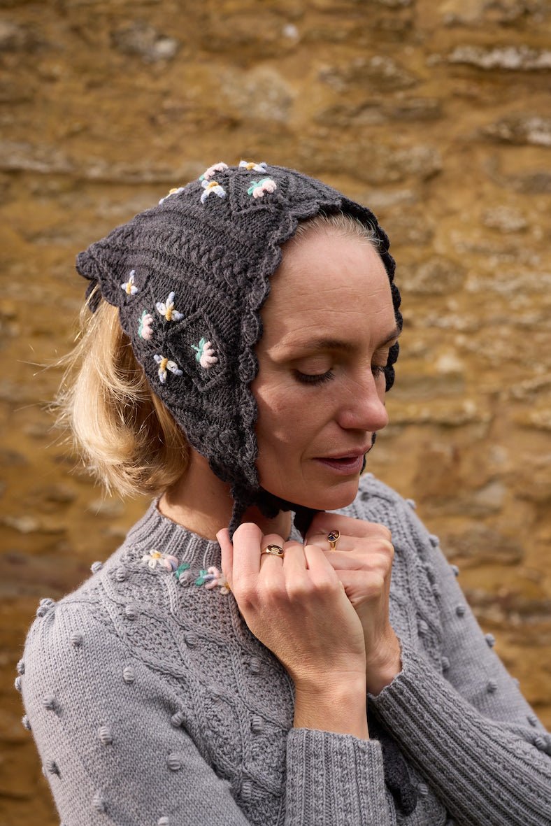 AMY Triangle Scarf in Charcoal - MICHAELA BUERGER