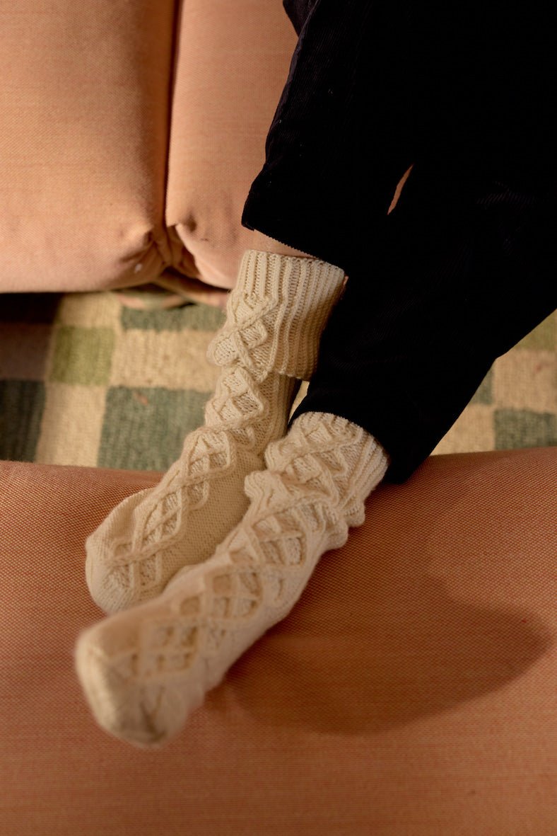 THE ALPINE Cable Socks - MICHAELA BUERGER