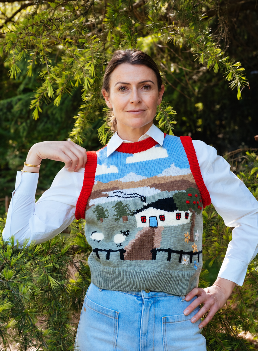 ALM – Alpine Landscape VestAlpine Landscapes | Hand-Knitted Merino