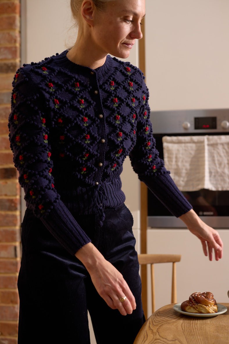 KARLA Handknit Cardigan by Michaela Buerger | Baby Merino Wool
