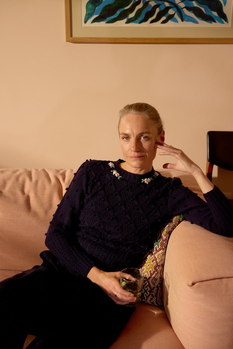 BURSCHI Sweater in Dark Blue - MICHAELA BUERGER