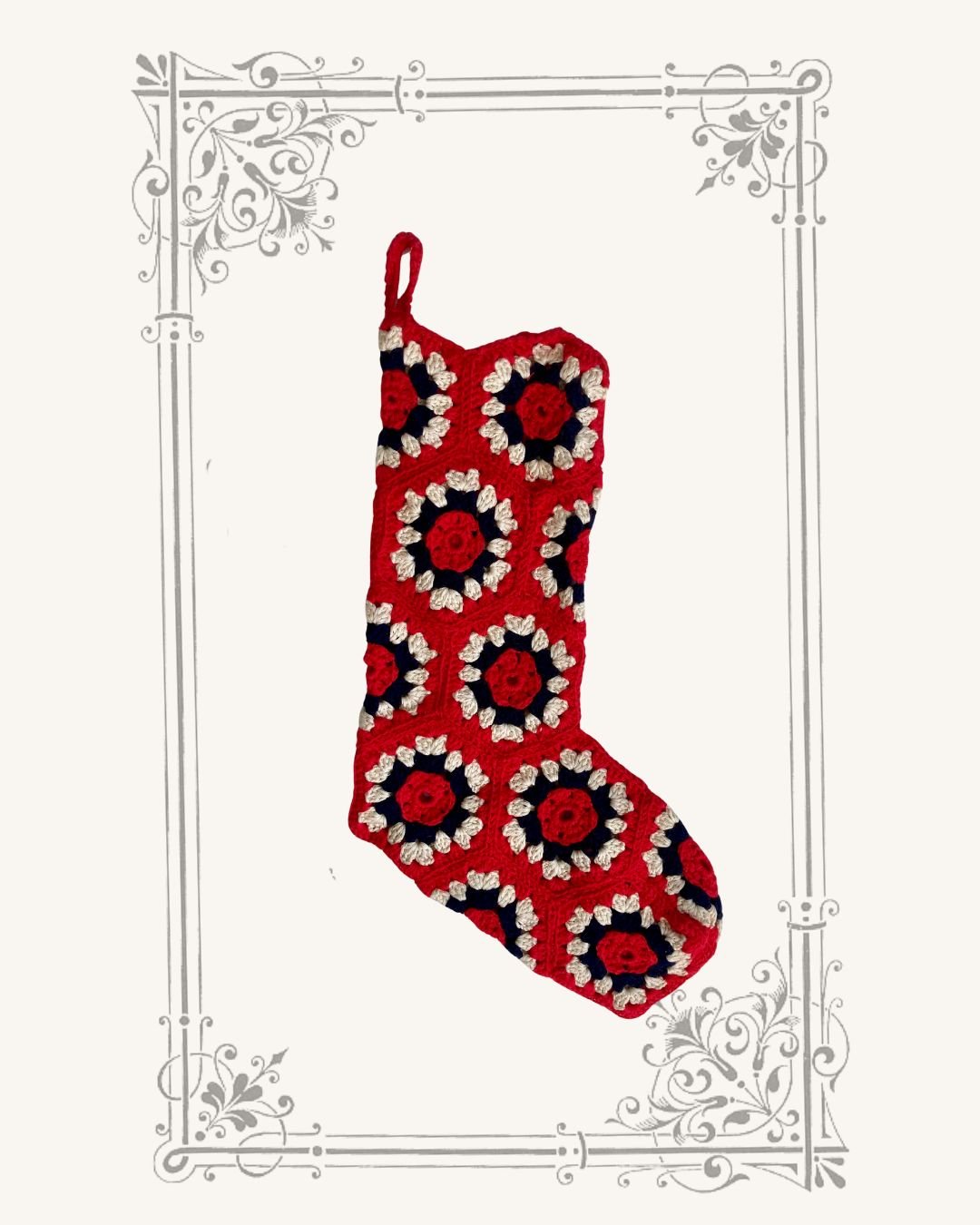 Heirloom Granny Square Christmas Stocking – Classic Noel - MICHAELA BUERGER