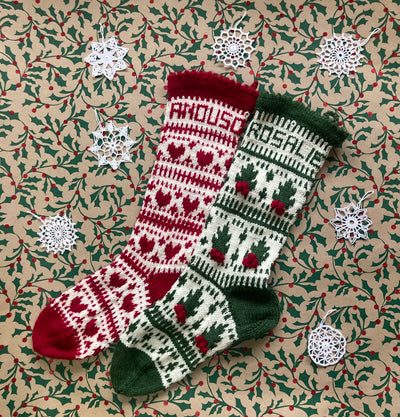 HAND-KNITTED CHRISTMAS STOCKING #2