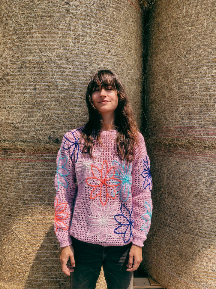 The FLORA Crochet Sweater