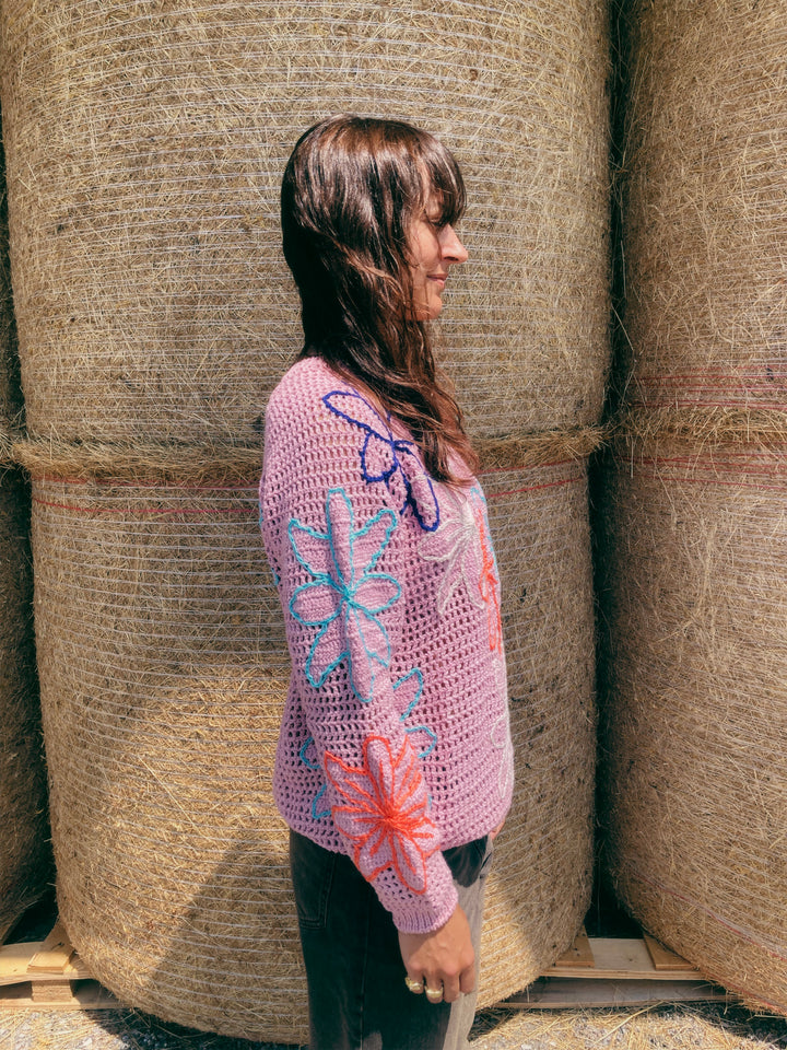 The FLORA Crochet Sweater