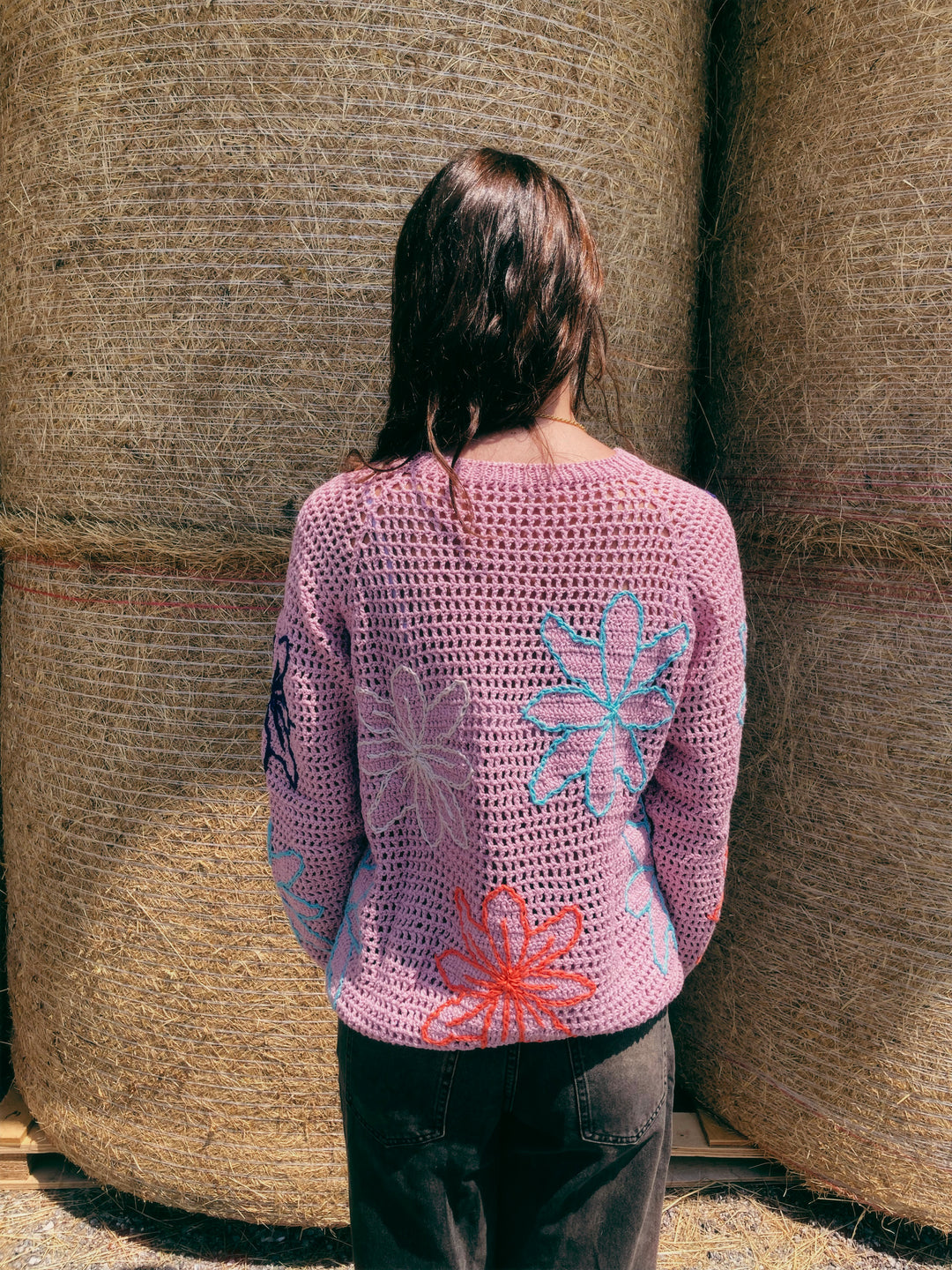 The FLORA Crochet Sweater