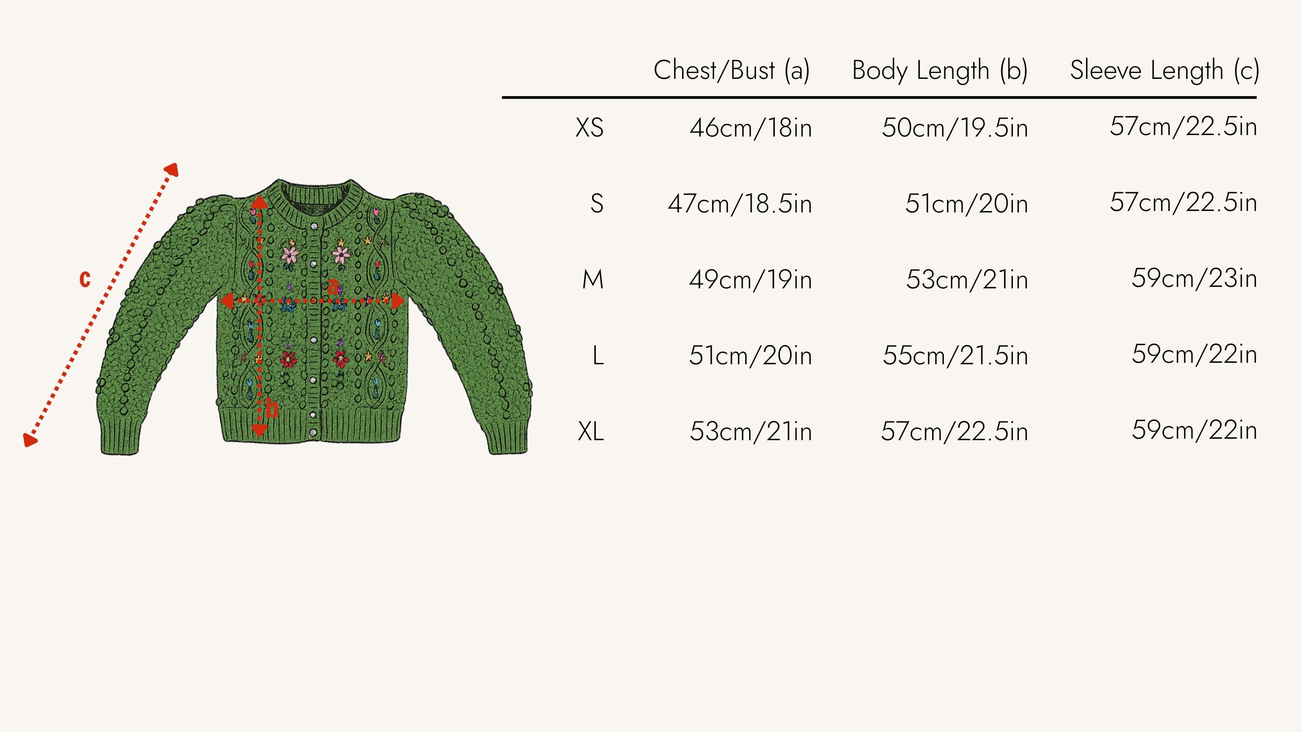 Polly Cardigan – Handknit Wool with Floral Embroidery | Michaela