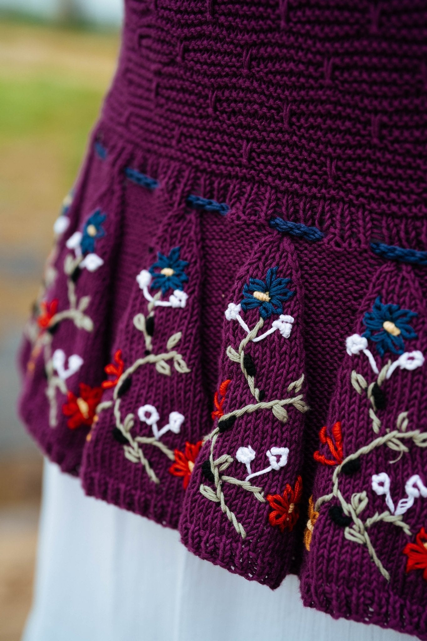 Alma Cardigan - Plum Organic Cotton - MICHAELA BUERGER