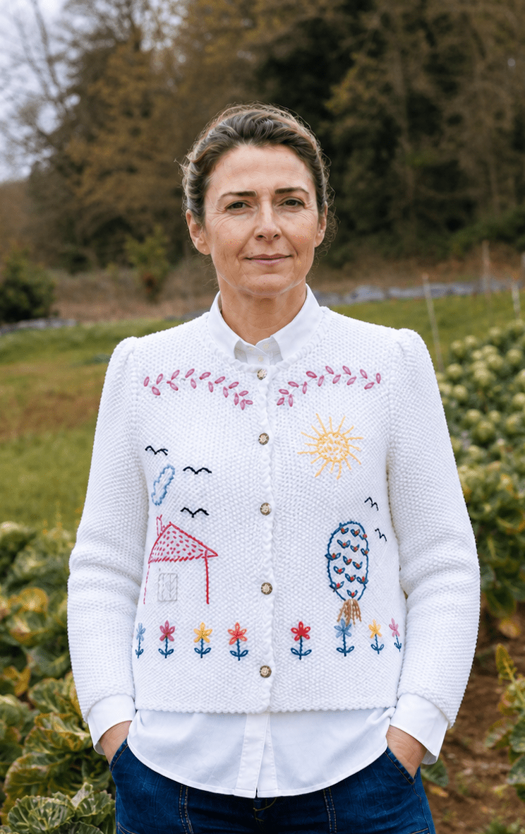 Northern Isles★バージンウール100%/長袖カーディガン【38/レディースM/アイボリー/ivory】アラン模様/cardigan/Jacket/Vintage◆cBH468 Northern Isles バージンウール100%/長袖カーディガン【38/レディースM