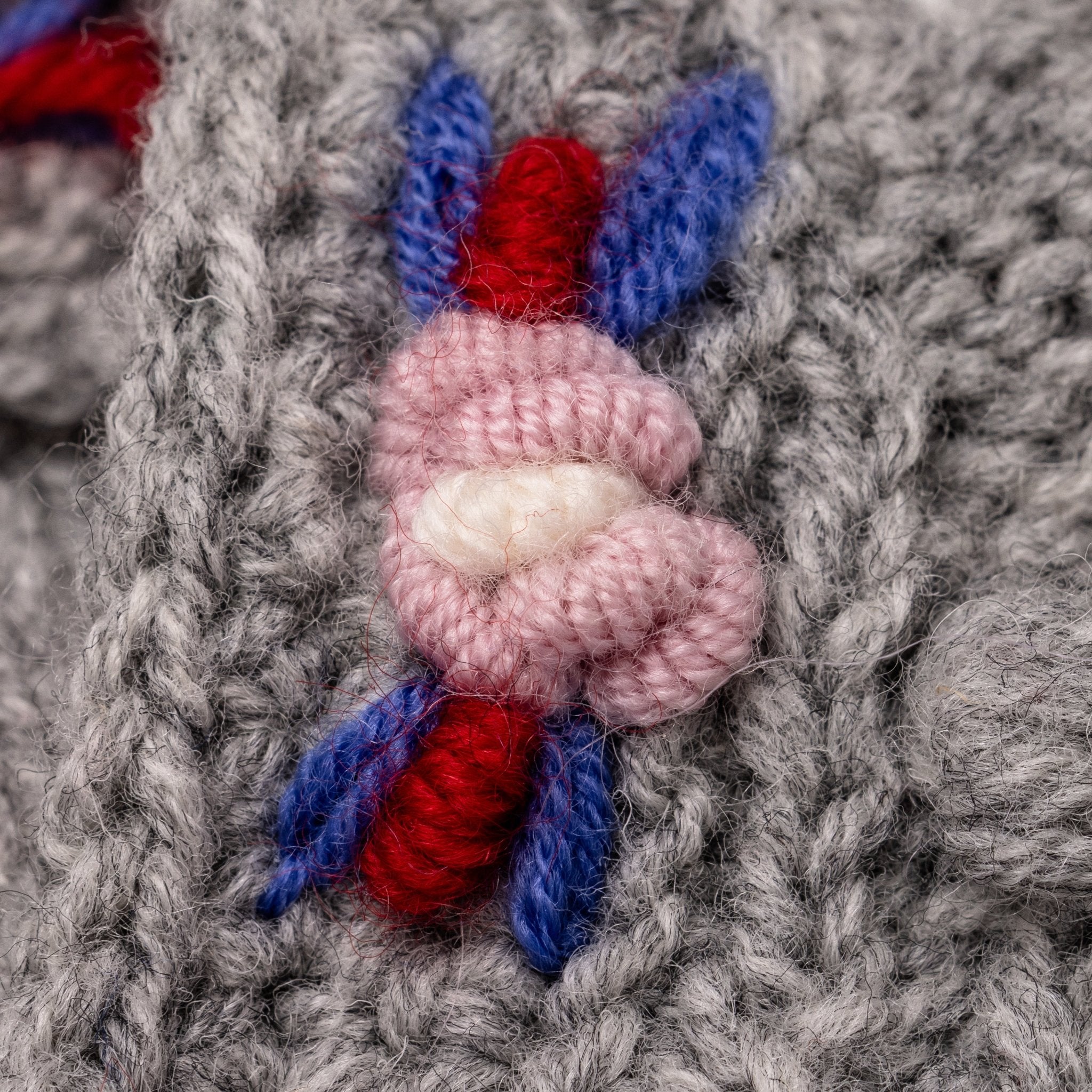 luxury handknit cardigan natural grey