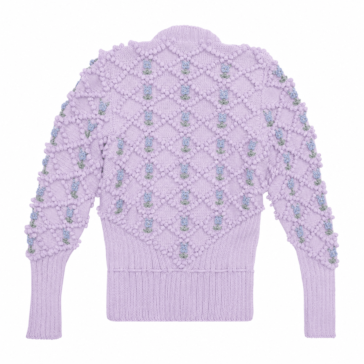 Karla Cardigan Lilac – Hand‑Knitted Organic Cotton - MICHAELA BUERGER