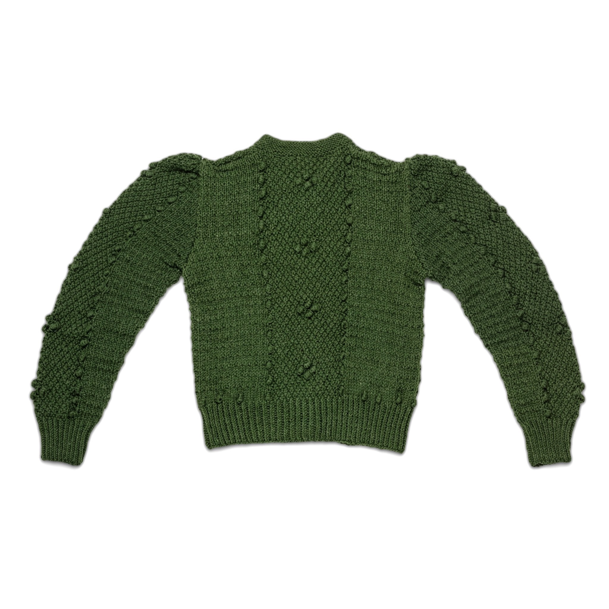 alpine inspired embroidered knit cardigan