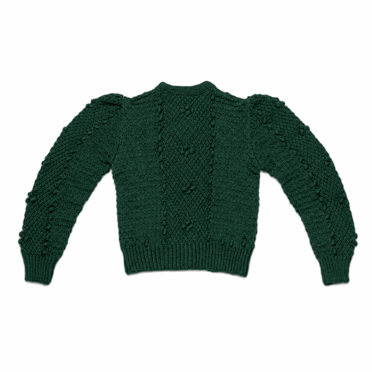 Polly Handknitted Merino Wool Cardigan - Pine Green - MICHAELA BUERGER